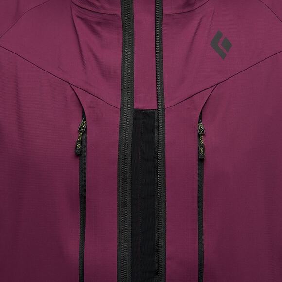 Black Diamond Womens Dawn Patrol Hybrid Shell Jacket Blackberry Blk NWT MED $359 - Picture 4 of 4